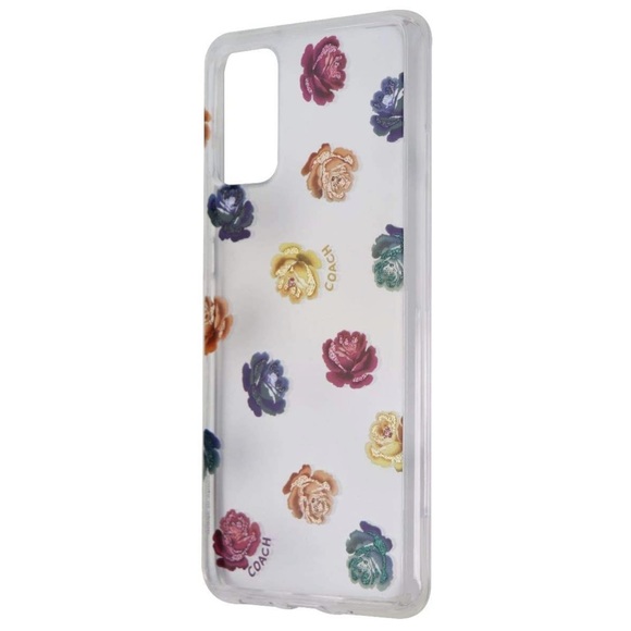 COACH Color Glitter Peony Floral Flowers Samsung Galaxy S20+ Plus Hard Case - Picture 3 of 10